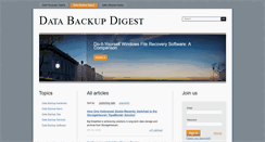 Desktop Screenshot of databackupdigest.com