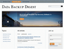 Tablet Screenshot of databackupdigest.com